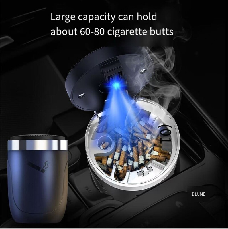 Shishuai auto pelnutrauks vīriešu auto salons īpašas radošas personības metāla daudzfunkcionāls pelnu trauks ar vāku ar gaismu