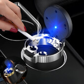 Kūrybiška ir individualizuota automobilio peleninė su dangčio žibintais, automobilio peleninė, dvigubos paskirties automobilinė ir buitinė peleninė