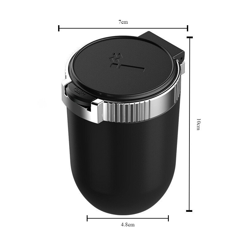 Kūrybiška ir individualizuota automobilio peleninė su dangčio žibintais, automobilio peleninė, dvigubos paskirties automobilinė ir buitinė peleninė