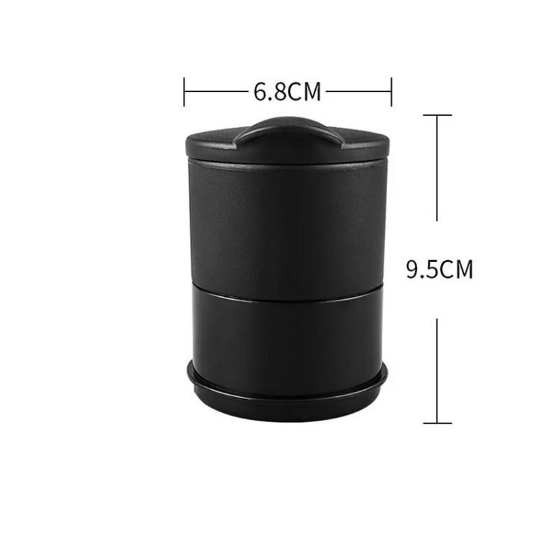 Scrumieră pentru mașină nouă, container de depozitare a monedelor pentru gunoi, 1 buc. Scrumieră pentru trabuc, tavă pentru cenușă, dimensiune universală, accesoriu interior