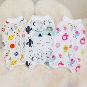 Îmbrăcăminte pentru înțărcarea pisicilor de companie pentru sterilizări pentru câini de talie mică Salopetă anti-ling după operație Costum de îngrijire de recuperare ținute pentru cățel și pisicuță