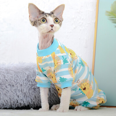 Haine pentru pisici Sphynx, drăguț din bumbac, pisicuță, salopetă pentru pisici calde, salopete, hanorace, costume pentru pisica Sphinx, Devon, ropa para gato