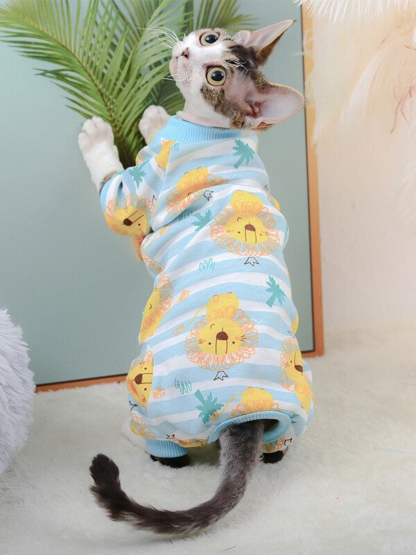 Haine pentru pisici Sphynx, drăguț din bumbac, pisicuță, salopetă pentru pisici calde, salopete, hanorace, costume pentru pisica Sphinx, Devon, ropa para gato