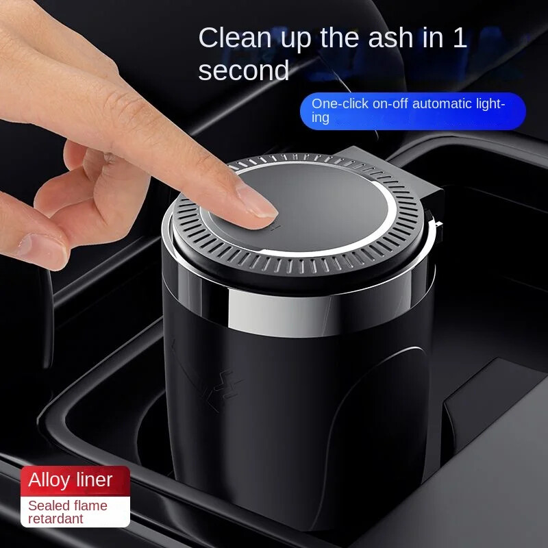 Automobilio peleninė daugiafunkcinė led lemputė su dangteliu automobilinė peleninė Kūrybingos asmenybės bendros tendencijos dekoratyviniai automobiliniai priedai priedai