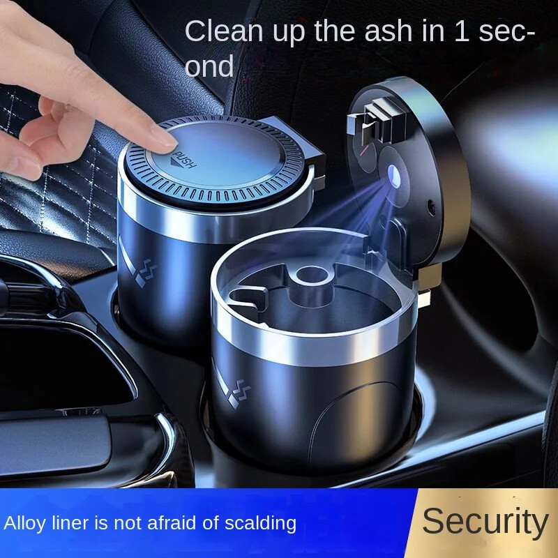 Automobilio peleninė daugiafunkcinė led lemputė su dangteliu automobilinė peleninė Kūrybingos asmenybės bendros tendencijos dekoratyviniai automobiliniai priedai priedai