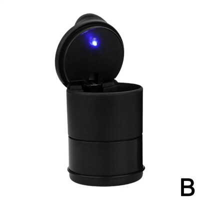 Automobilio peleninė su LED apšvietimu Nešiojama automatinė peleninė cigarečių pelenų laikikliai Liepsnos dekoro dūmų priedai Sulaikantys automobilio puodeliai Inte O3Z3