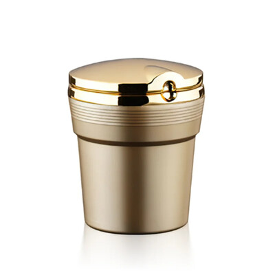 Scrumieră universală pentru mașină cu lumini LED, cu capac, mașină acoperită cu personalitate creativă, în interiorul mașinii Scrumieră auto multifuncțională