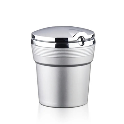 Scrumieră universală pentru mașină cu lumini LED, cu capac, mașină acoperită cu personalitate creativă, în interiorul mașinii Scrumieră auto multifuncțională