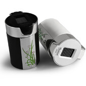 Prenosný LED popolník CHIZIYO Univerzálny držiak na cigaretový valec z uhlíkových vlákien do auta