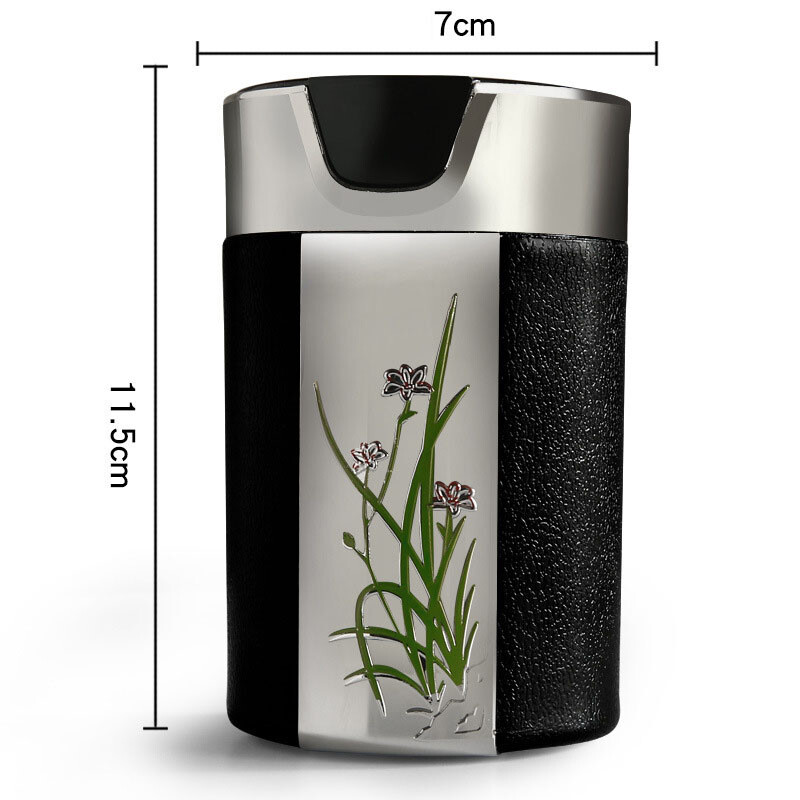 Prenosný LED popolník CHIZIYO Univerzálny držiak na cigaretový valec z uhlíkových vlákien do auta