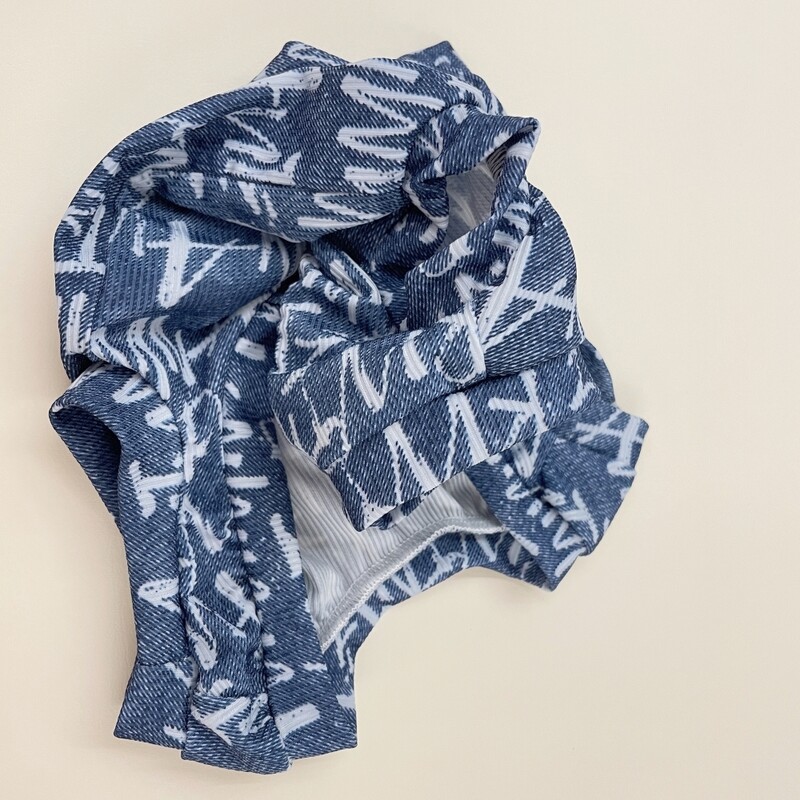 Plānas kokvilnas pidžamas kaķim Sphynx Cat Summer Cool Fabric 4 kāju veste kaķēniem Mīksts zils bezpiedurkņu T-krekls Devon Rex