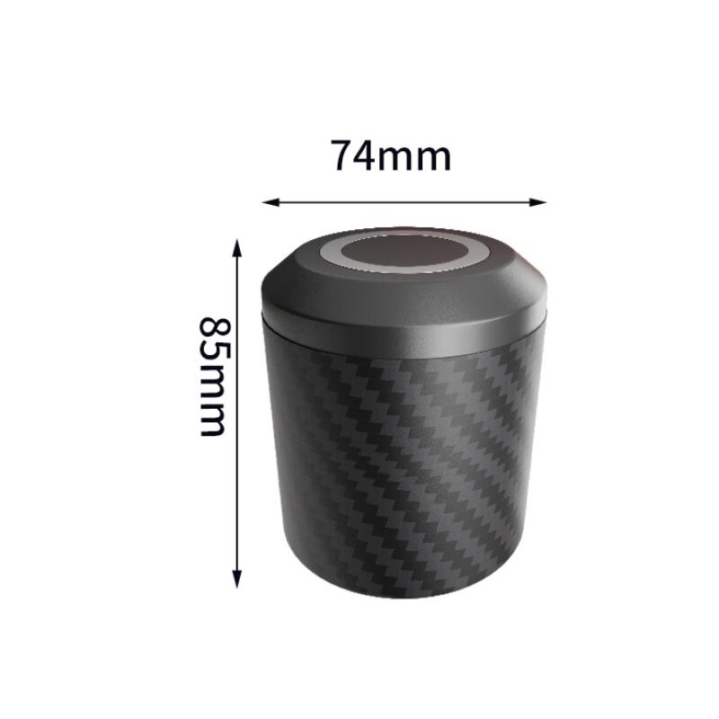 Automašīnas pelnu trauks ar vāku, necaurlaidīgs pret smaku, bezdūmu automašīnas krūzīšu turētājs, pārnēsājams mini pelnu trauka organizators automašīnas mājas birojam