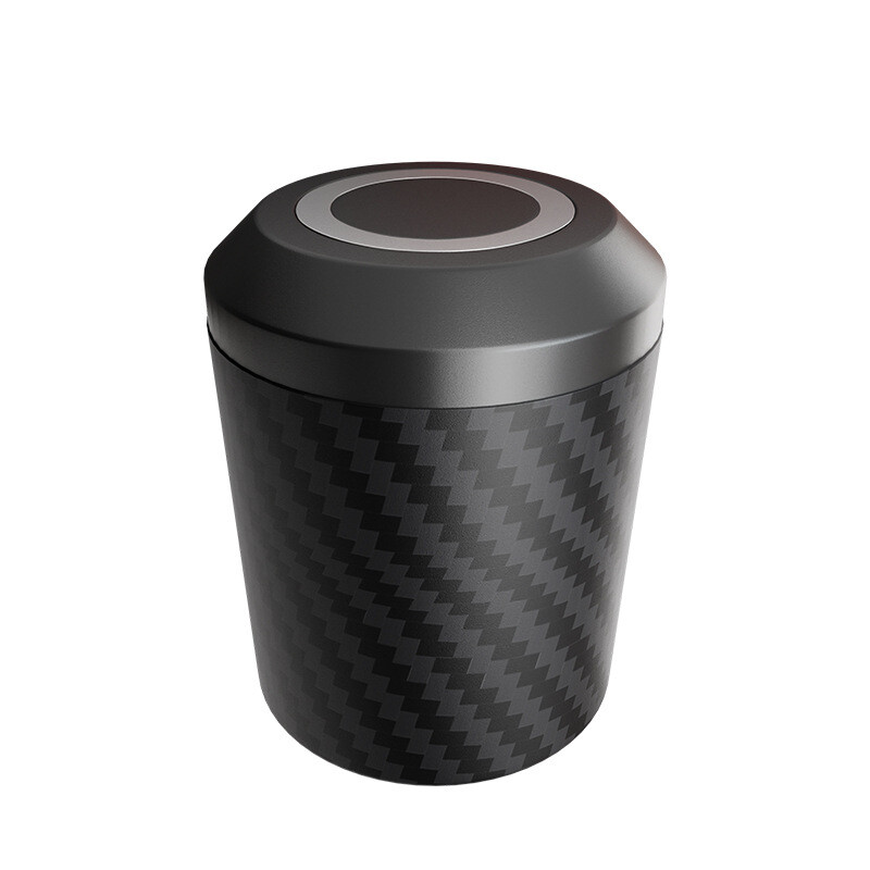 Automašīnas pelnu trauks ar vāku, necaurlaidīgs pret smaku, bezdūmu automašīnas krūzīšu turētājs, pārnēsājams mini pelnu trauka organizators automašīnas mājas birojam