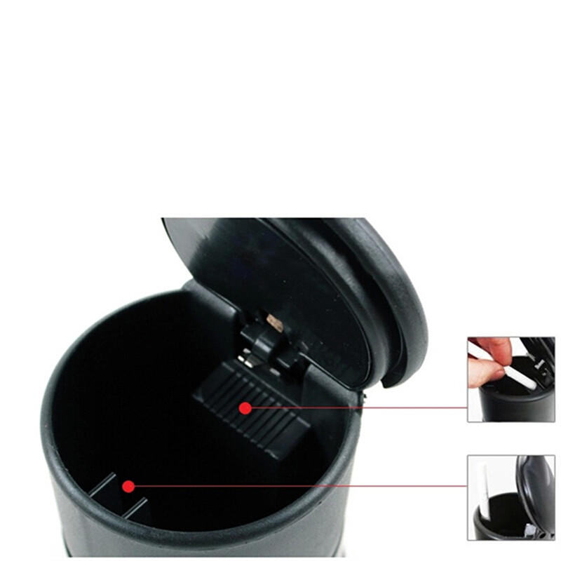 Pārnēsājams automobiļu LED pelnu trauks Universāls auto pelnu trauks cigarešu pelnu turētāji krūzes automašīnas salona dekors Auto aksesuāri salons JAUNUMS