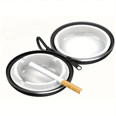 Āra pārgājienu ceļojumu pārnēsājams pelnu trauks, izturīgs pret augstu temperatūru, vairāku krāsu opcijas