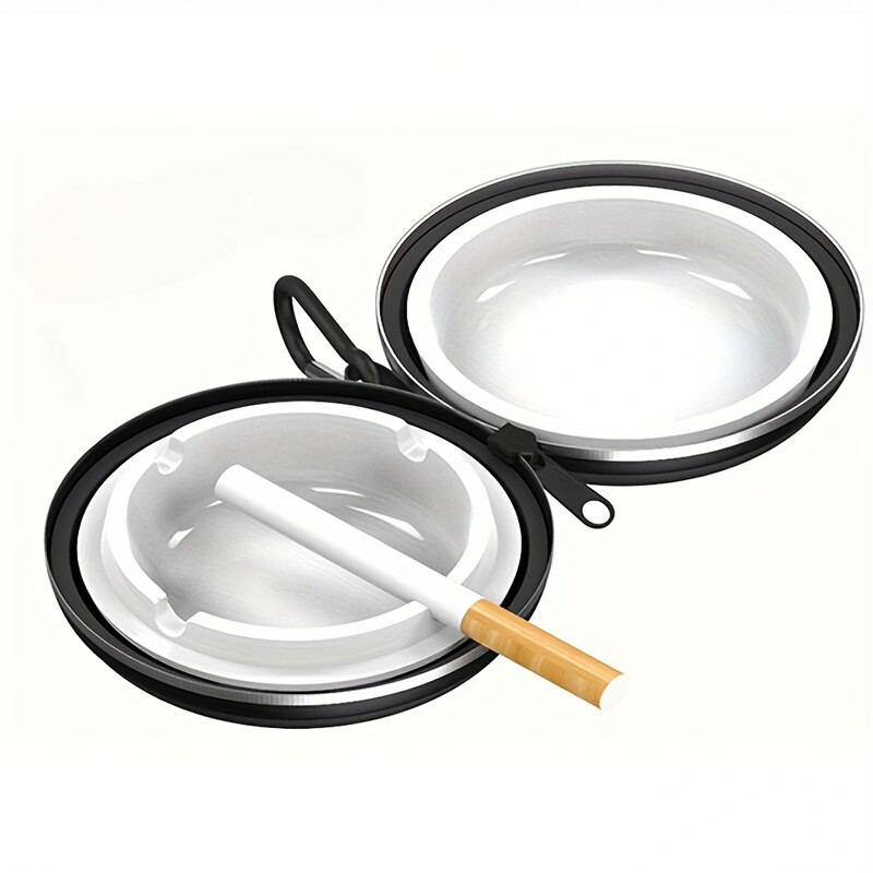 Āra pārgājienu ceļojumu pārnēsājams pelnu trauks, izturīgs pret augstu temperatūru, vairāku krāsu opcijas