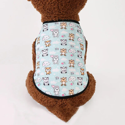 Vasaros sfinkso katės drabužiai Mieli spausdinti augintinio liemenės marškinėliai katėms Gotas Kitten Kedi marškinėliai maskotai šunų drabužiai ropa para gato