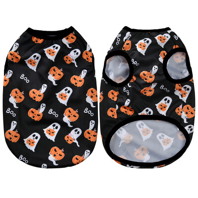 Haine pentru pisici pentru animale de companie de Halloween Vest pentru pisici mici, mijlocii, câini, petrecere amuzantă, îmbrăcat pisicuță, îmbrăcăminte cu imprimeu, ținute pentru buldog chihuahua
