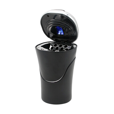 Automobilio peleninė su dangteliu Automobilio peleninė Nuimamas cigarečių žiebtuvėlis su LED šviesa Creative Daugiafunkcinis automobilio puodelių laikiklis peleninė