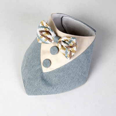 Mājdzīvnieku suņiem un kaķiem siekalu dvielis trīsstūrveida, ka džentlmenis priekšgala no Anglijas priekšauti