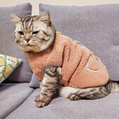 Új macska dzseki őszi téli cicakabát meleg polár kisállatruházat fa csatos szegélyű mellény mellény macskáknak kis háziállatok