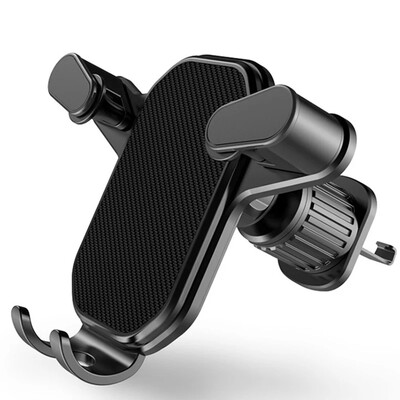 Cârlig de montare cu clemă pentru ventilație de mașină Suport pentru telefon auto cu gravitate Suport pentru smartphone Suport GPS Suport mobil Suport pentru iPhone 15 14 13 12 Xiaomi