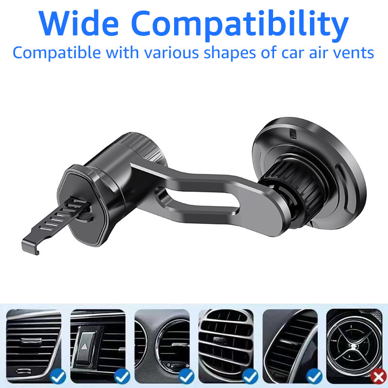 Suport magnetic pentru telefon de mașină Untoom pentru MagSafe Magnet puternic pentru ventilație de mașină Suport pentru telefon pentru iPhone 15 14 13 Series Xiaomi