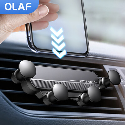 „Olaf Gravity“ automobilio telefono laikiklis oro ventiliacijos spaustuko laikiklis mobiliojo telefono stovas automobiliniame GPS palaikymas, skirtas „iPhone 13 12 Pro Xiaomi Samsung“