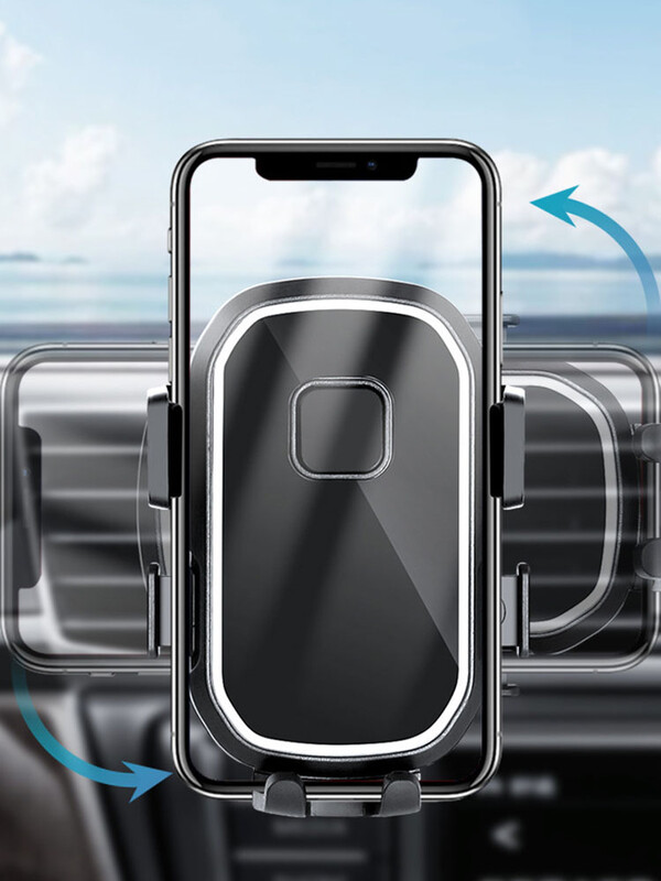 Suport pentru telefon auto Gravity Suport cu clemă pentru ventilație Suport pentru telefon mobil Suport GPS pentru iPhone 14 13 Samsung Xiaomi Suport auto