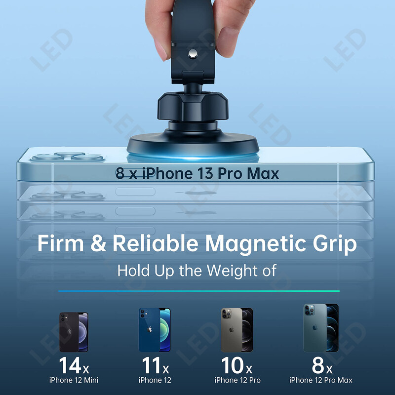 Magnētisks automašīnas stiprinājuma tālruņa turētājs — MagSafe gaisa ventilācijas tālruņa stiprinājums automašīnai, 360° regulējams Mag Safe automašīnas stiprinājuma tālruņa turētājs