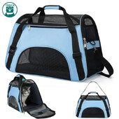 Kaķu somas Pārnēsājamas suņu nēsāšanas somas Tīkla elpojošas somas maziem suņiem Salokāmas kaķu rokassomas Ceļojumu mājdzīvnieku soma rokassomiņa