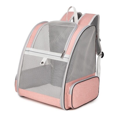 Kuprinė su naminiais gyvūnais, skirta mažoms katėms ir šunims, šuniukams, saugos ypatumai ir nugaros pagalvėlė, skirta kelionėms žygiams lauke