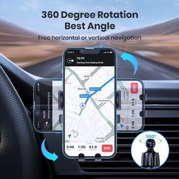 Gravity Car Phone Holder Автомобилен вентилационен отвор Hook Clip Mount Smartphone GPS Car Stand Bracket Support in Car For iPhone Samsung Huawei