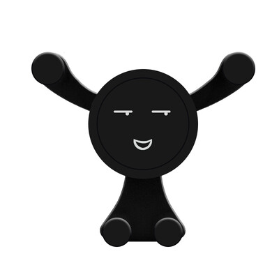 Gravity automašīnas tālruņa turētājs gaisa ventilācijas klipsis smaida sejas lāča stiprinājums mobilā tālruņa turētājs mobilā tālruņa statīvs GPS atbalsts iPhone tālrunim Samsung