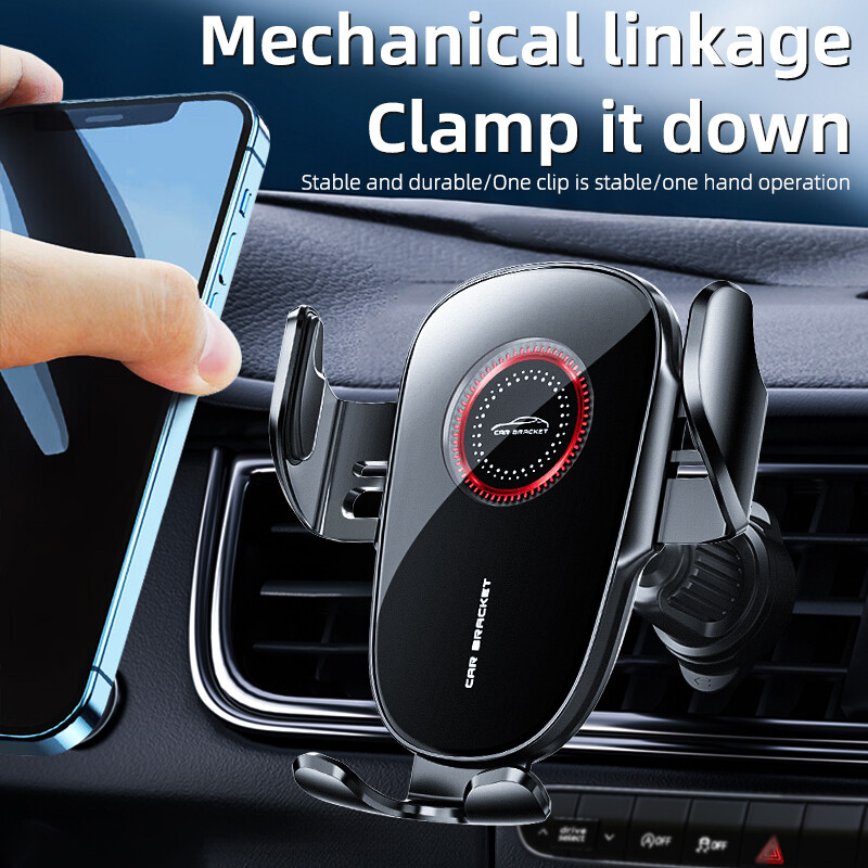 Automašīnas tālruņa turētājs Gravity Auto Restorable in Car Air Vent Silikona statīvs iPhone 14 Xiaomi Samsung Car Mobile Support