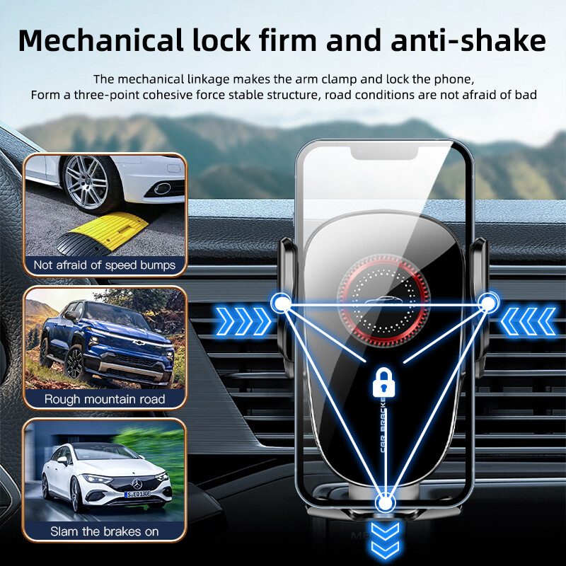 Automašīnas tālruņa turētājs Gravity Auto Restorable in Car Air Vent Silikona statīvs iPhone 14 Xiaomi Samsung Car Mobile Support