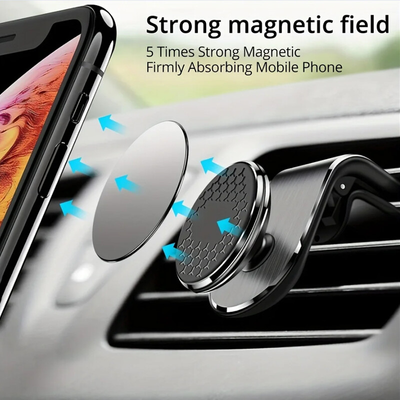 Suport magnetic pentru telefon auto Suport pentru ventilație Magnet Suport pentru mașină GPS Suport pentru telefon mobil în suport auto universal pentru iPhone Samsung