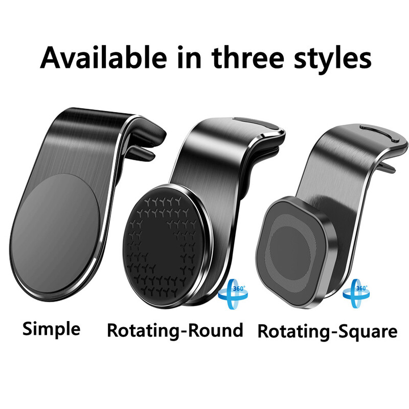 Magnētiskais automašīnas tālruņa turētāja statīvs, gaisa ventilācijas atveres magnēts, automašīnas stiprinājums GPS viedtālruņa mobilais atbalsts automašīnas kronšteinā iPhone Samsung Xiaomi