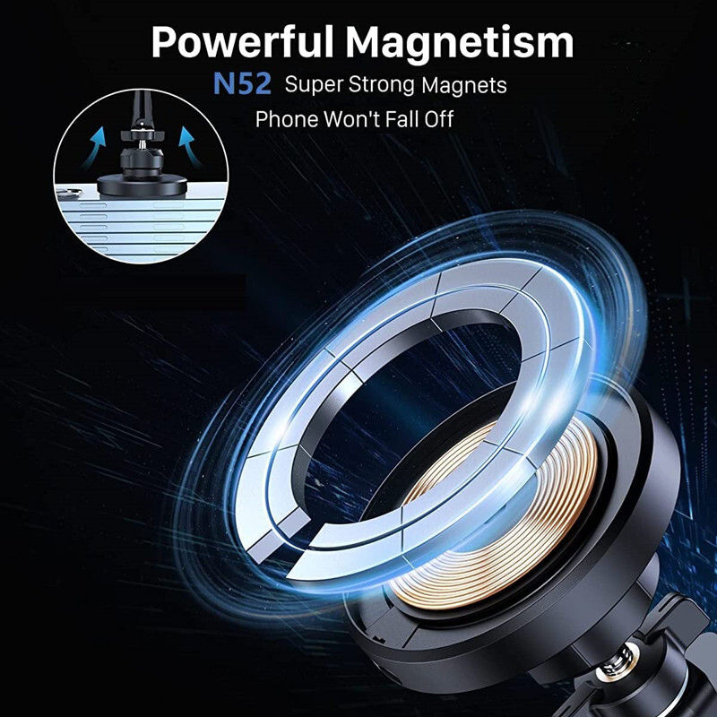 Încărcător fără fir magnetic pentru mașină, 30W, ventilație de aer, Suport pentru telefon pentru mașină, pentru iPhone 14 13 12 Pro Max Macsafe Stație de încărcare rapidă pentru mașină