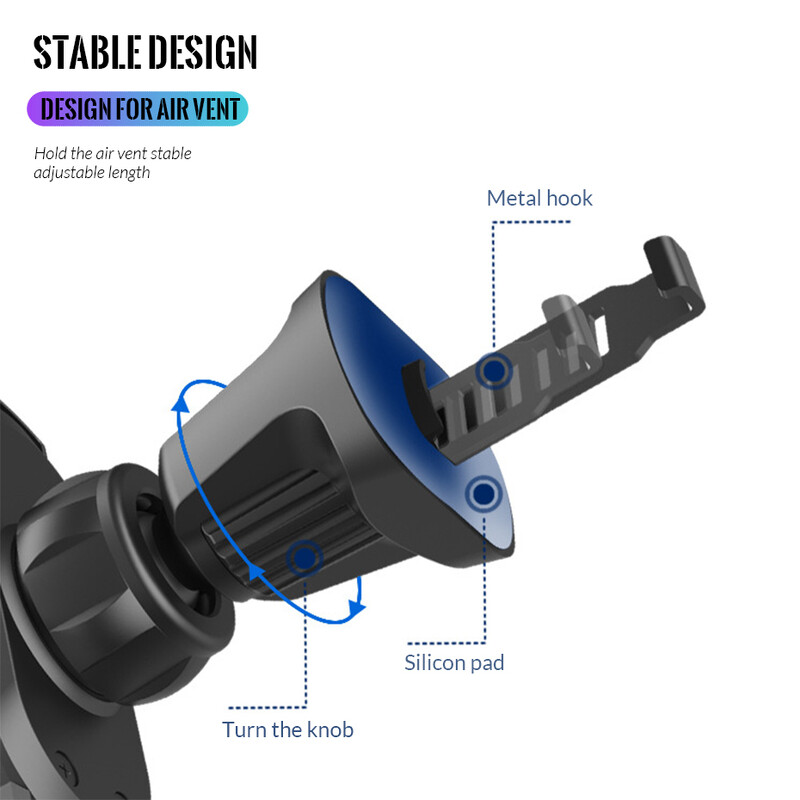 360 laipsnių automobilio magneto mobiliojo telefono laikiklis, skirtas iPhone GPS išmaniojo telefono automobilinio telefono laikiklio tvirtinimo stovo palaikymui Xiaomi