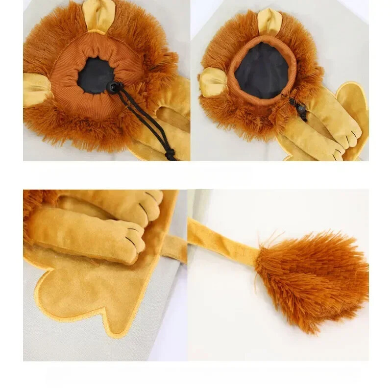 mali lav mačka torba Torbica na rame Dijagonalna križna torbica Mali ljubazni pas Životinja Crtić Platnene torbe za kućne ljubimce Ženske i dječje torbe