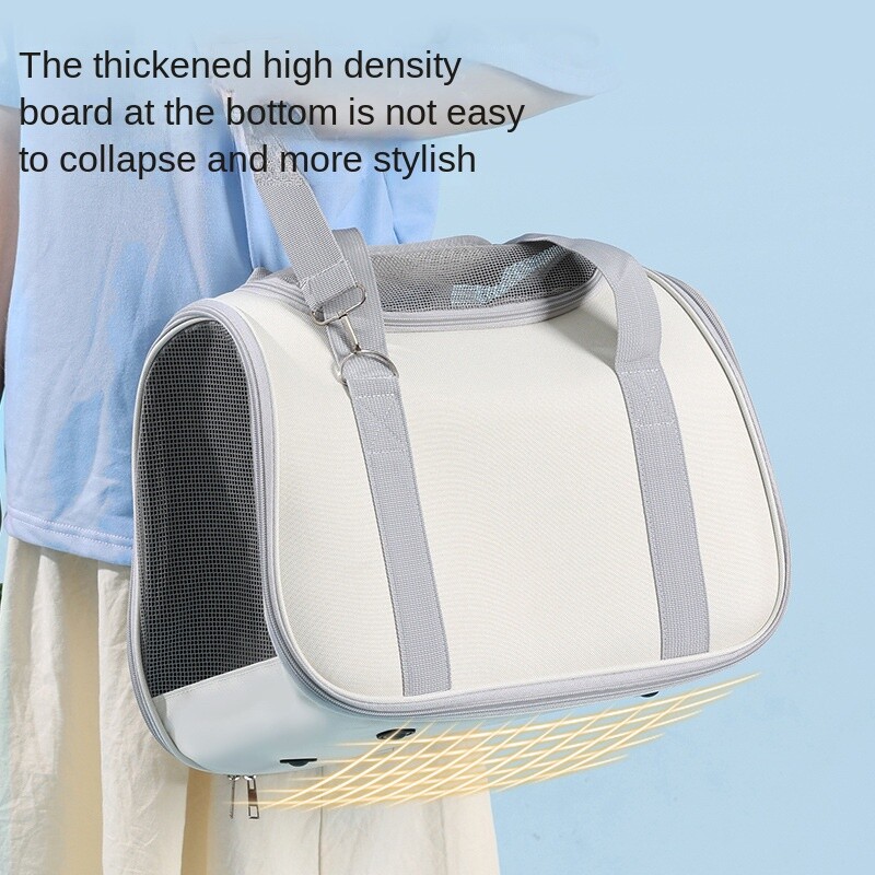 Ieșire pentru animale de companie Poșetă portabilă pentru pisică pentru câini, purtător de vară, respirabil, de călătorie, cățeluș, pisicuță, geantă pentru un singur umăr, pentru transport pentru animale de companie