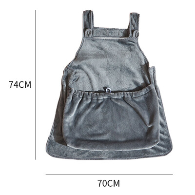 Șorț pentru purtător pentru animale de companie, umăr din față, cufă de dormit confortabilă din pluș, cu buzunar pentru sac de dormit pentru pisoi Suport de transport Accesorii pentru animale de companie