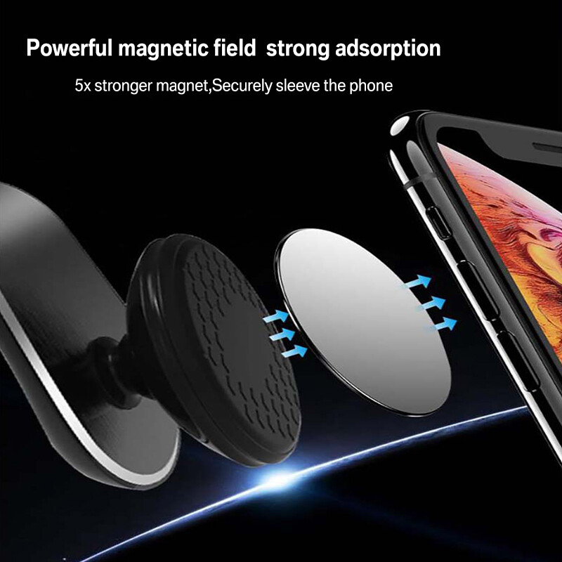 Suport magnetic pentru telefon 360 pentru iPhone 11 12 13 14 Xiaomi Samsung Suport metalic pentru aerisire Suport Magnet GPS Suport Suport inCar