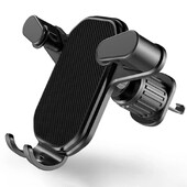 Gravity automašīnas gaisa ventilācijas atveres āķa tālruņa stiprinājuma klips Universāls gaisa ventilācijas atveres tālruņa turētājs brīvroku mobilā tālruņa kronšteins iPhone 15 14 Samsung