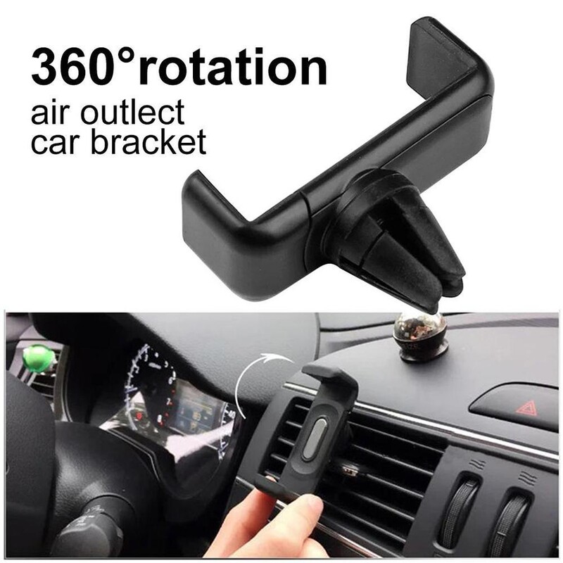 Suport pentru telefon auto pentru iPhone Smartphone Clip de fixare pentru ventilație, rotație 360 Suport de navigație automată ABS Suport pentru telefon pentru montaj auto