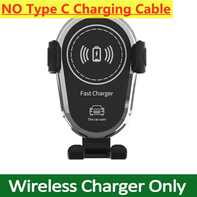 15W bežični punjač za automobil, nosač za ventilacijski otvor, držač za mobilni telefon, stalak za brzo punjenje za iPhone 14 13 12 11 X Xiaomi Samsung