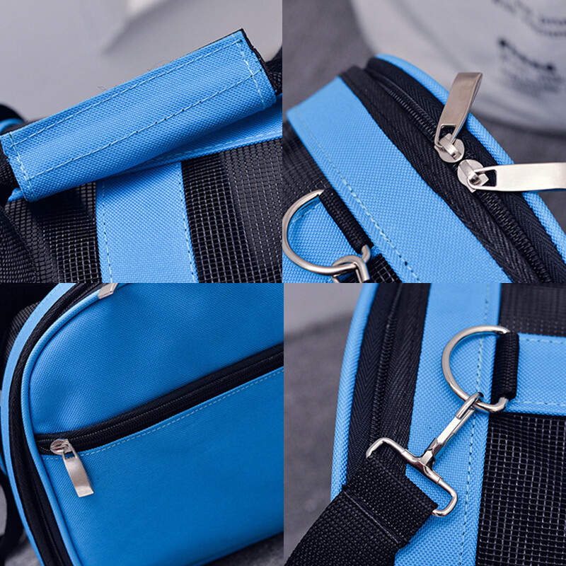 Lemmiklooma kandekott Outing kaasaskantav kassikoerte käekott kokkupandav väikese kuni keskmise koera puuri võrgust käekott