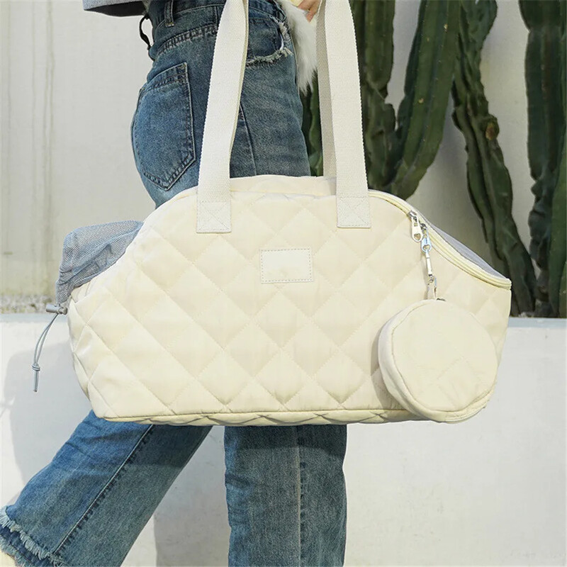 Geantă de transport portabilă Hanpanda, cu un singur umăr, cu spațiu mare, pliabilă, solidă, caldă, pentru pisici, geantă de transport pentru câini