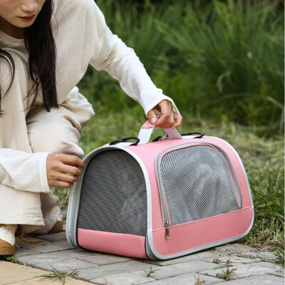 Pet Outing Portable Cat Dogs Handbag Summer Breathable Carrier Travel Puppy Kitten Single Shoulder Bag Προμήθεια τσάντα μεταφοράς κατοικίδιων